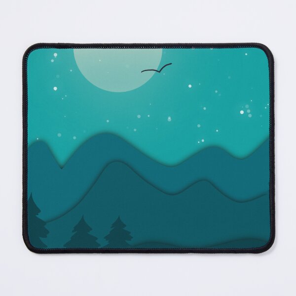 Item preview, Blue mountains and starry sky designed and sold by Zeewind.