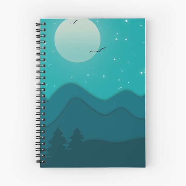 Item preview, Blue mountains and starry sky designed and sold by Zeewind.