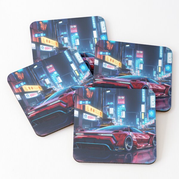 Item preview, Neon cyberpunk super car designed and sold by FalconFeatherDn.