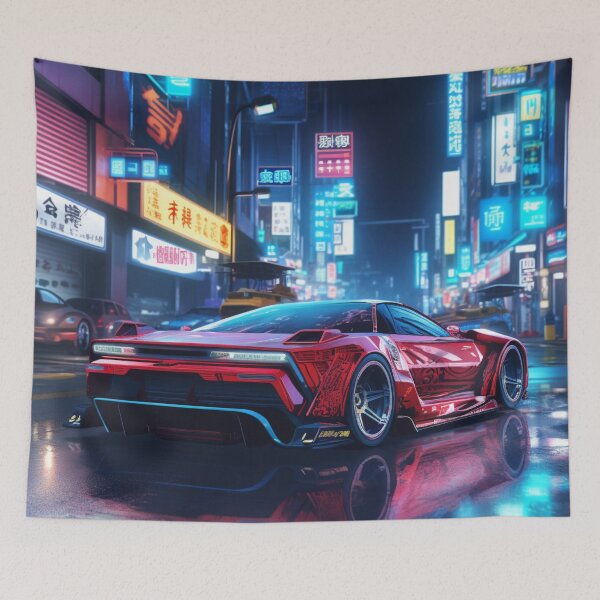 Item preview, Neon cyberpunk super car designed and sold by FalconFeatherDn.