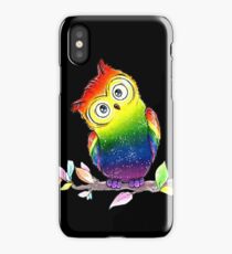 Rainbow owl iPhone Case