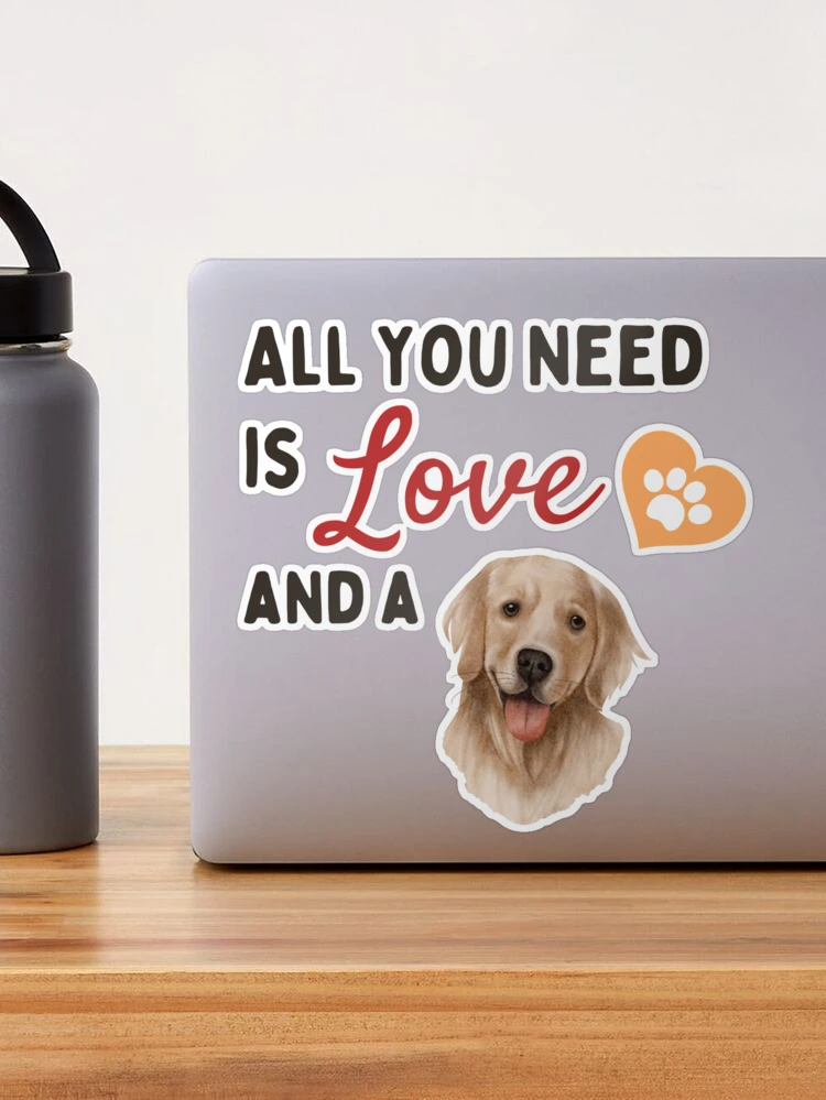 Joyriza All You Need is Love and A Dog – Funny Gifts for Dog Lovers Dog Mom