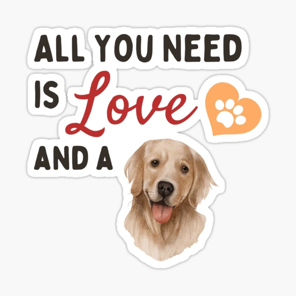 Joyriza All You Need is Love and A Dog – Funny Gifts for Dog Lovers Dog Mom