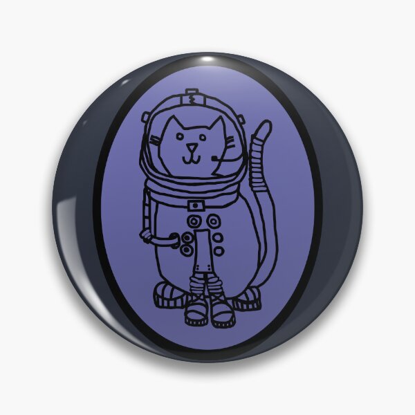 Item preview, Sci Fi Astronaut Space Cat Oval designed and sold by ellenhenry.