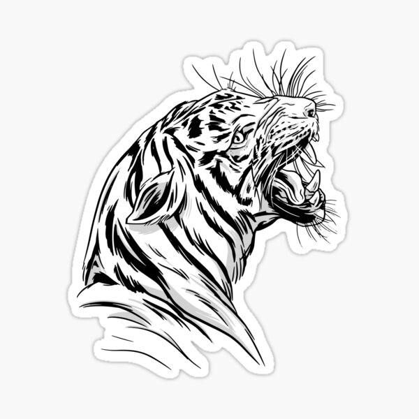 Tigerkopf Sticker