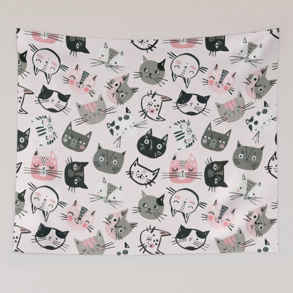 Item preview, kittens pattern designed and sold by MocaCreative.