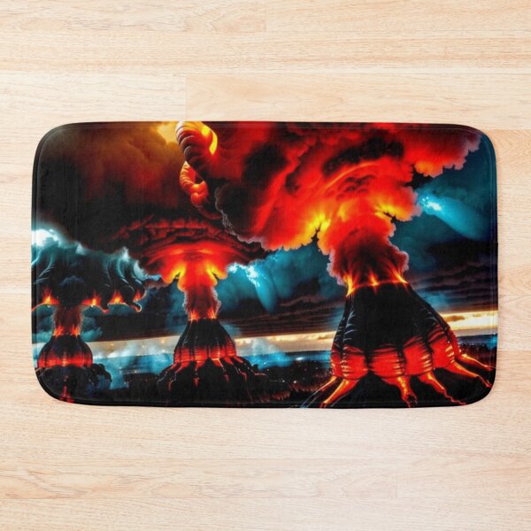 Item preview, Fiery Alien Volcanoes Erupting designed and sold by Source919.