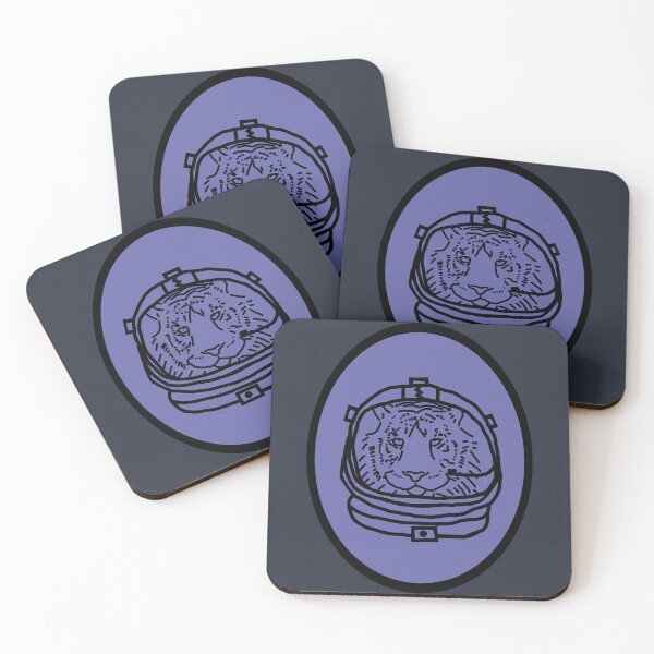 Item preview, Space Tiger Sci Fi Astronaut Oval  designed and sold by ellenhenry.