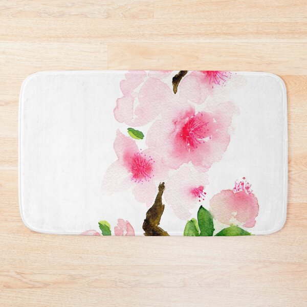 Item preview, Japanese cherry blossom tree watercolor painting designed and sold by AnissaF.