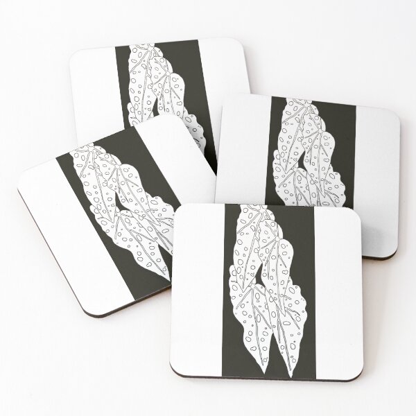 Item preview, Begonia Maculata - Black and White designed and sold by UntitledH.