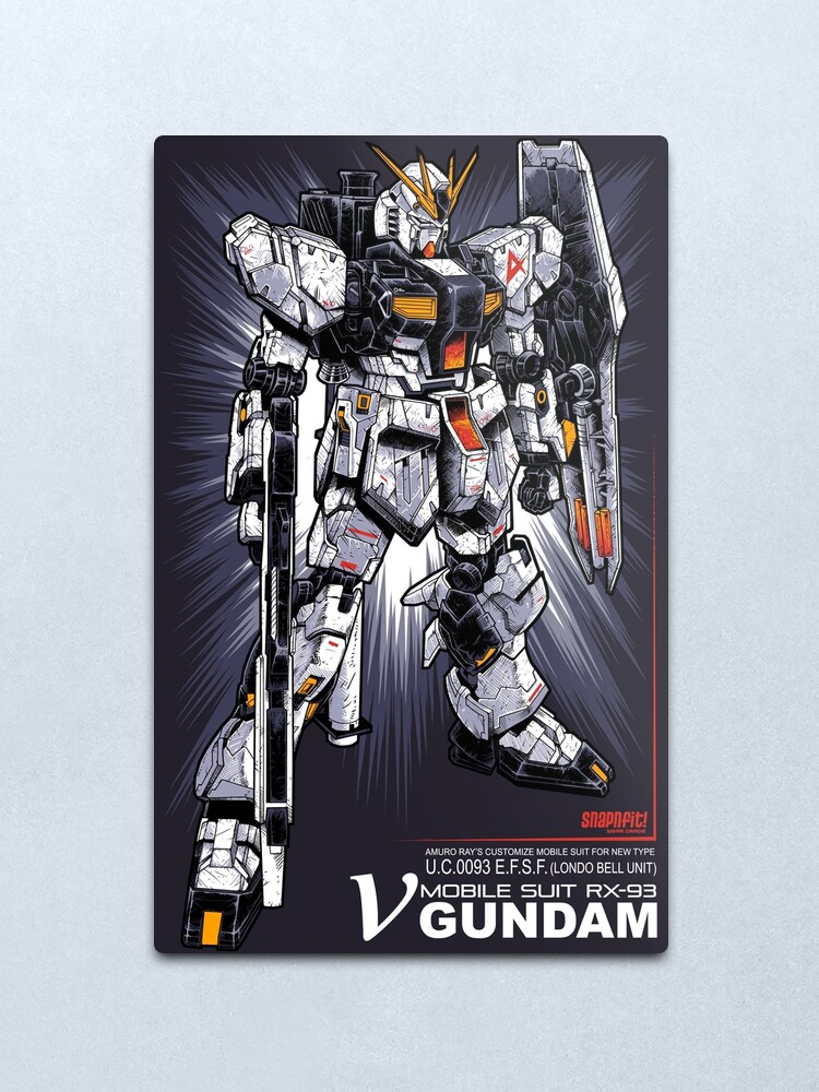 Lamina Metalica Nu Gundam De Snapnfit Redbubble