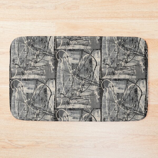 Item preview, "Dismally" Black, white and gray abstract painting  designed and sold by IICents.