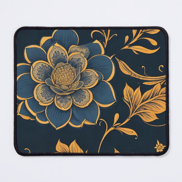 Item preview, Golden royal flowers pattern designed and sold by Tijanaworldwide.