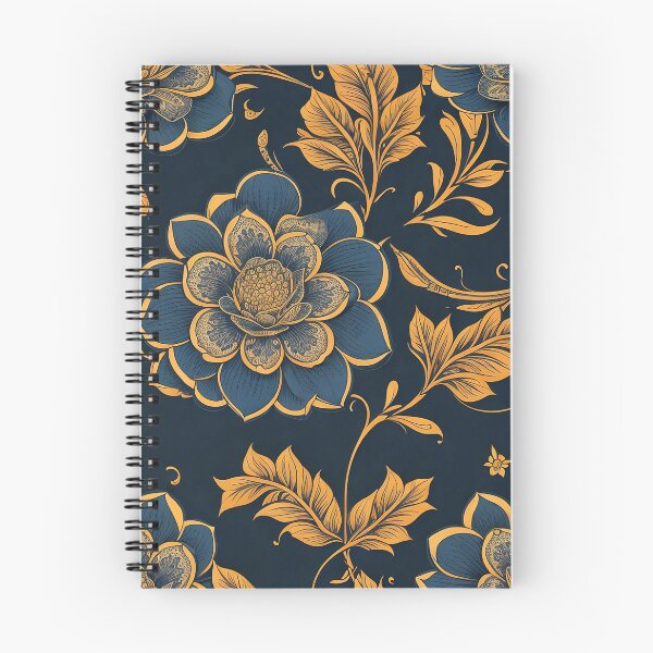Item preview, Golden royal flowers pattern designed and sold by Tijanaworldwide.