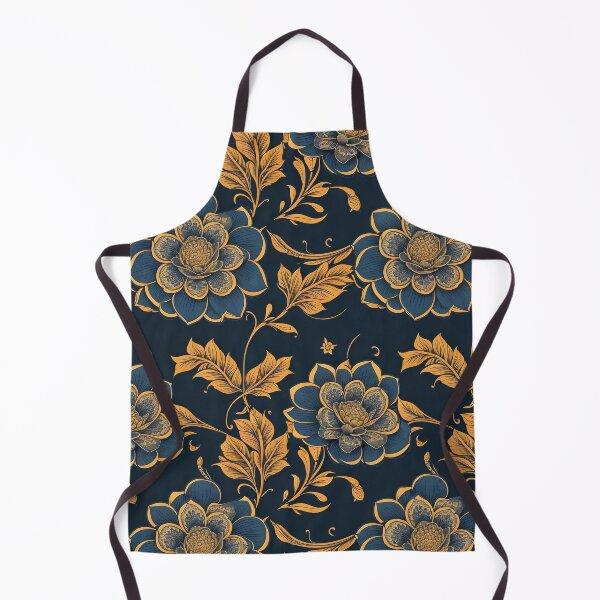 Item preview, Golden royal flowers pattern designed and sold by Tijanaworldwide.