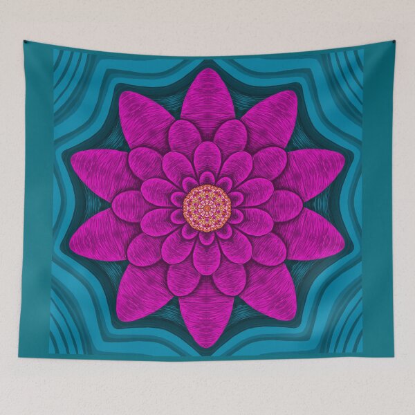Item preview, abstract floristic flower designed and sold by neurostructure.