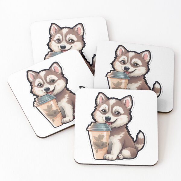 Item preview, Husky with Coffee designed and sold by Mlodytrabi.