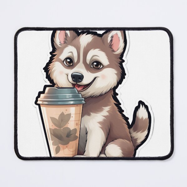 Item preview, Husky with Coffee designed and sold by Mlodytrabi.