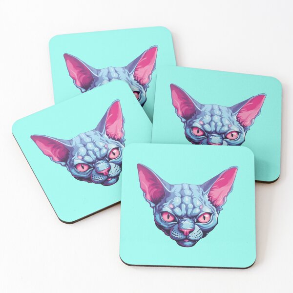 Item preview, sphynx cat pink and blue. designed and sold by Dream-Way.
