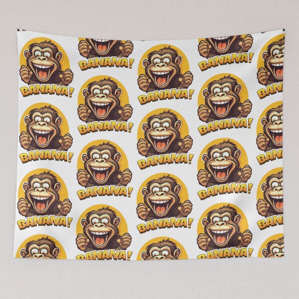 Artikelvorschau, Affe schreit Banane! entworfen und verkauft von SquishyKitkat.