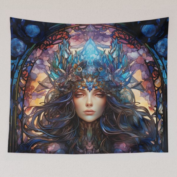 Item preview, Radiance of Elegance, Stained Glass Digital Oil Paint  designed and sold by Jasby-Co.