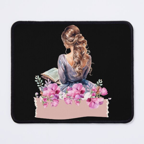 Item preview, Aesthetic book lady fantastic world vintage library designed and sold by AgnesMBrae.