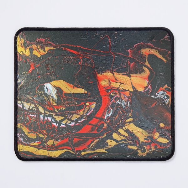 Item preview, "Danger" Black, Red and Gold Abstract art  designed and sold by IICents.