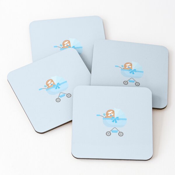 Item preview, Cute Blue Baby Carriage Sloth  designed and sold by theslothinme.