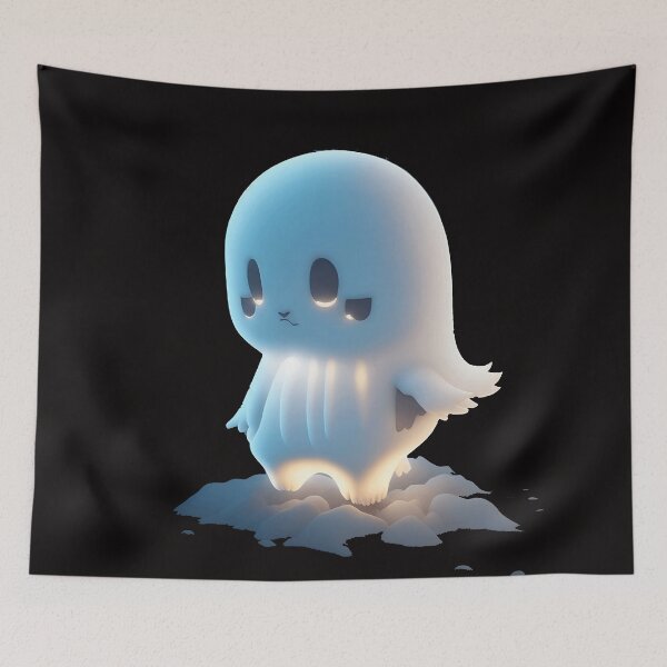 Item preview, Whimsical Watercolor Spirits: Tiny Hyper Ghost designed and sold by zoughlal.