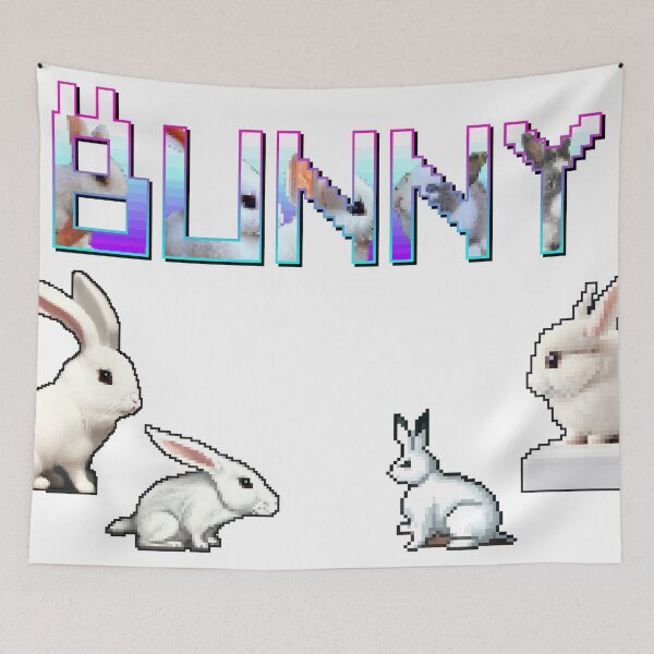 Item preview, Pixel Art Bunny designed and sold by MusicArtAndGrind.