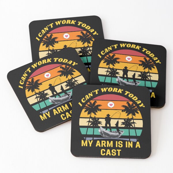 Item preview, Funny Fishing I can't work today my arm is in a cast designed and sold by printstars.