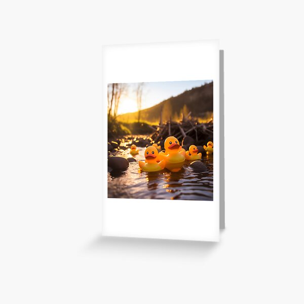 Quack-tastic Journey: The Great Rubber Duck Migration Greeting Card for  Sale by Brendon987