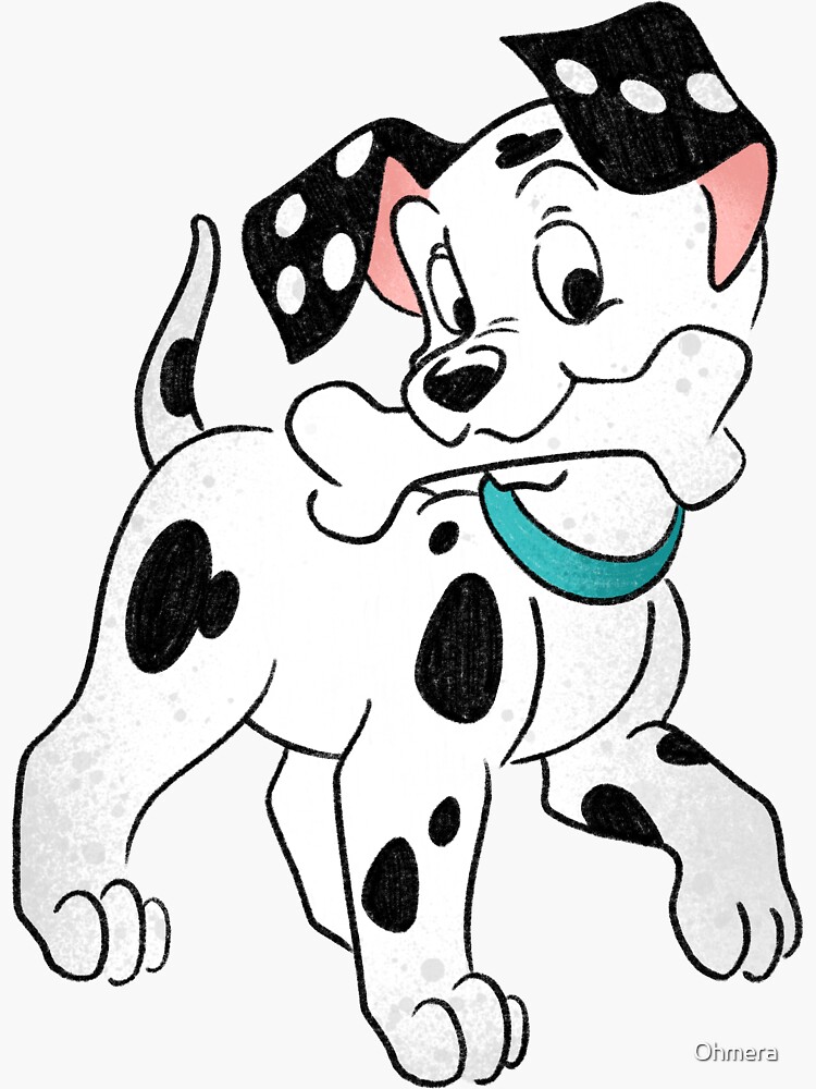 "Dalmatian" Sticker for Sale by Ohmera Redbubble