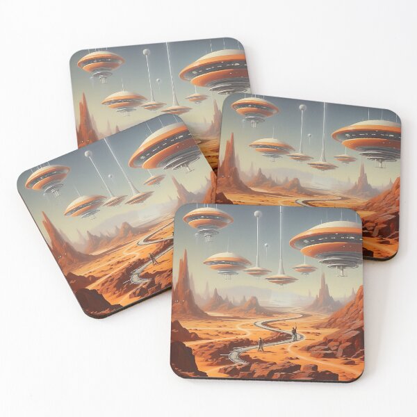 Item preview, Space Ships in the Desert designed and sold by Je-we.