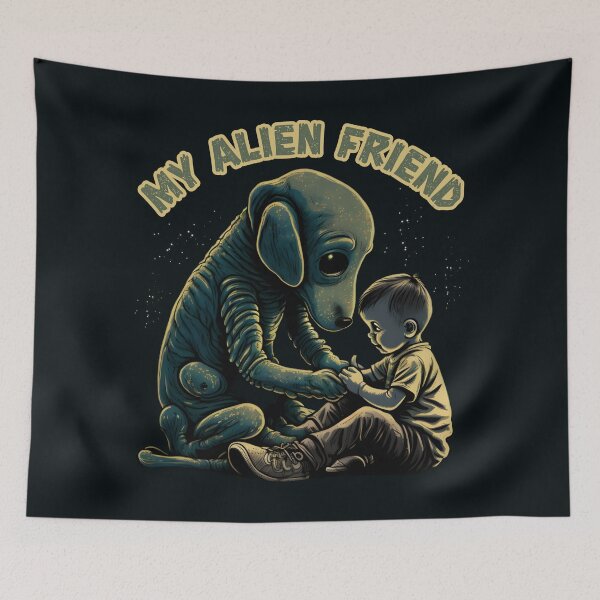 Item preview, My alien friend designed and sold by SidTastic .
