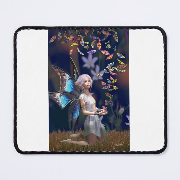 Item preview, Fairy with flowers and butterflies designed and sold by Fantasyart123.