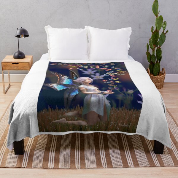 Item preview, Fairy with flowers and butterflies designed and sold by Fantasyart123.