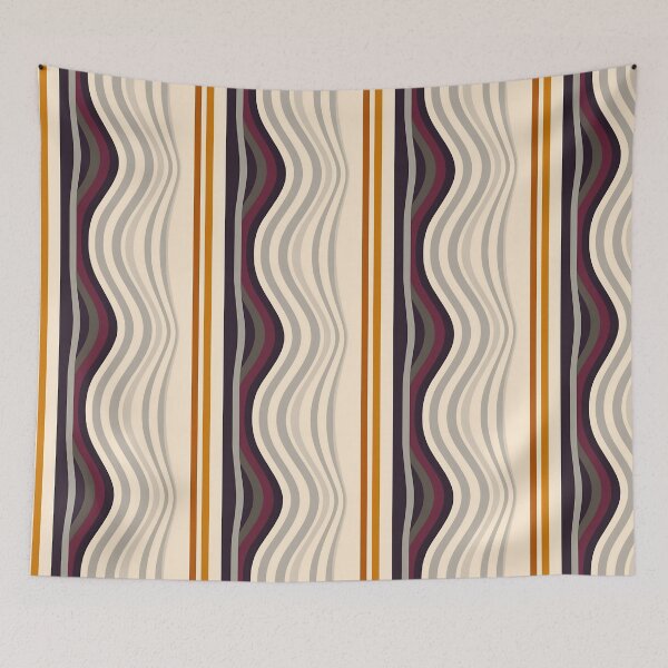 Item preview, Patrón de rayas de ondas verticales retro designed and sold by Sturdust.