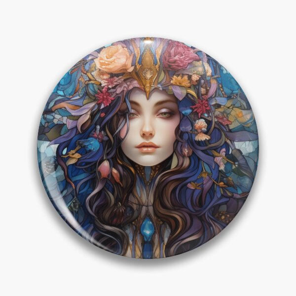 Item preview, Enchantress, Digital Stained Glass Art designed and sold by Jasby-Co.