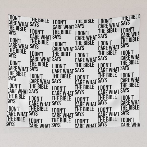 Item preview, I don't care what the bible says designed and sold by partyfarty.
