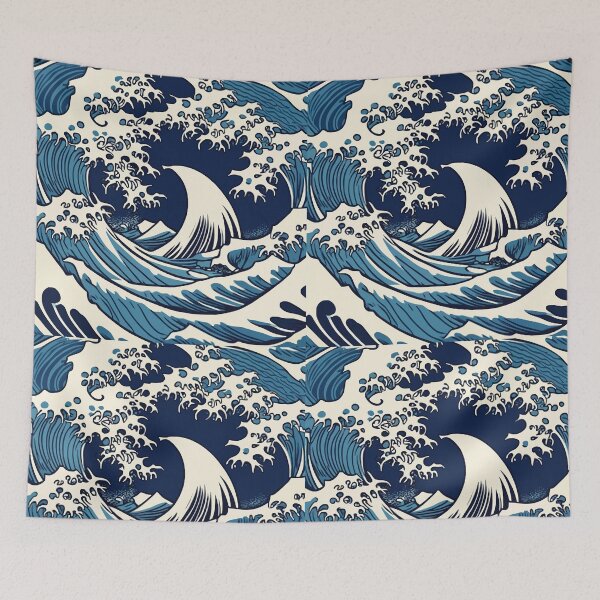 Item preview, Under The Wave Off Kanagawa Pattern designed and sold by RidaSalArt.