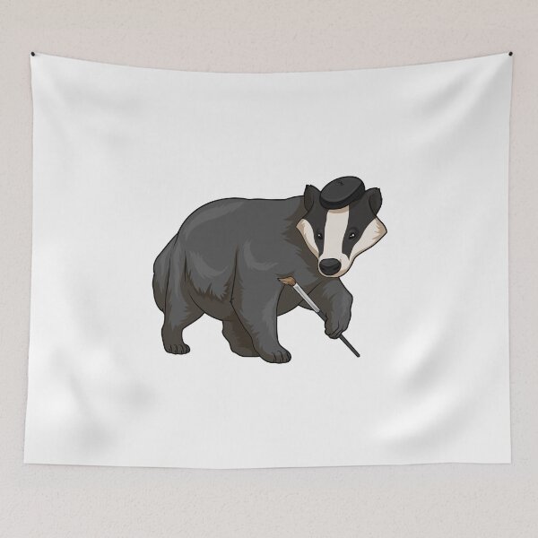 Item preview, Honey badger Painting Paint brush designed and sold by Snabdesign84.