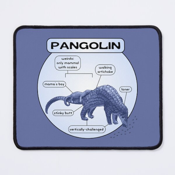Item preview, Vertically-Challenged Pangolin designed and sold by Unhinged Heather.