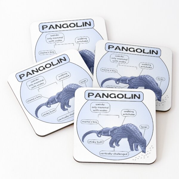 Item preview, Vertically-Challenged Pangolin  designed and sold by Unhinged Heather.