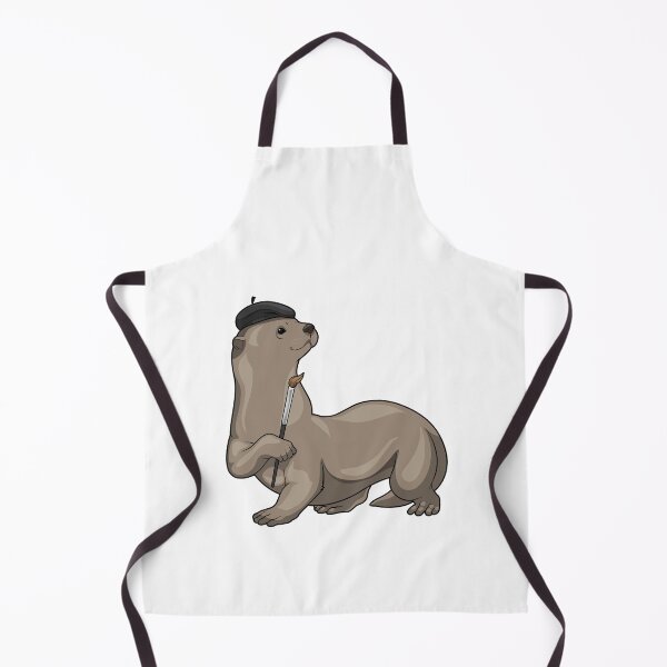 Item preview, Otter Painting Paint brush designed and sold by Snabdesign84.