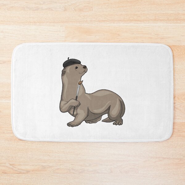Item preview, Otter Painting Paint brush designed and sold by Snabdesign84.