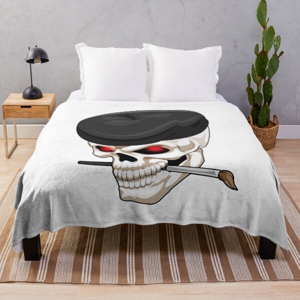 Item preview, Skull Painting Paint brush designed and sold by Snabdesign84.