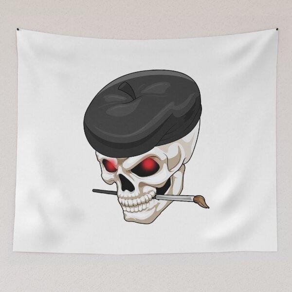 Item preview, Skull Painting Paint brush designed and sold by Snabdesign84.