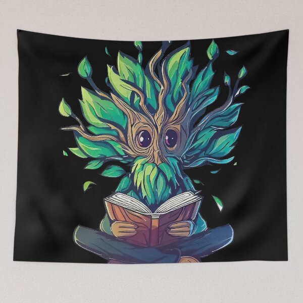 Item preview, Cute Shepherd of trees reading book designed and sold by TomFrontierArt.