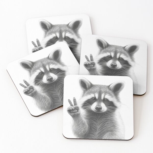 Item preview, Peace & Love Trash Panda designed and sold by reelyfresh.